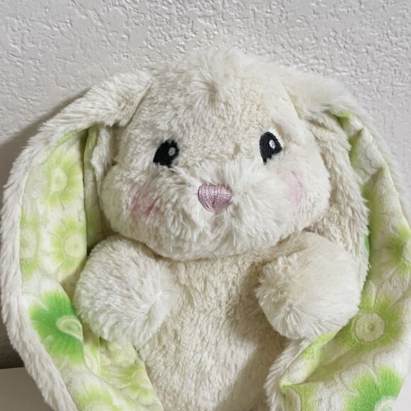 Aurora World Lopsie Wopsie Bunny Rabbit Plush Green Floral 9" w/ TAG - Picture 2 of 12